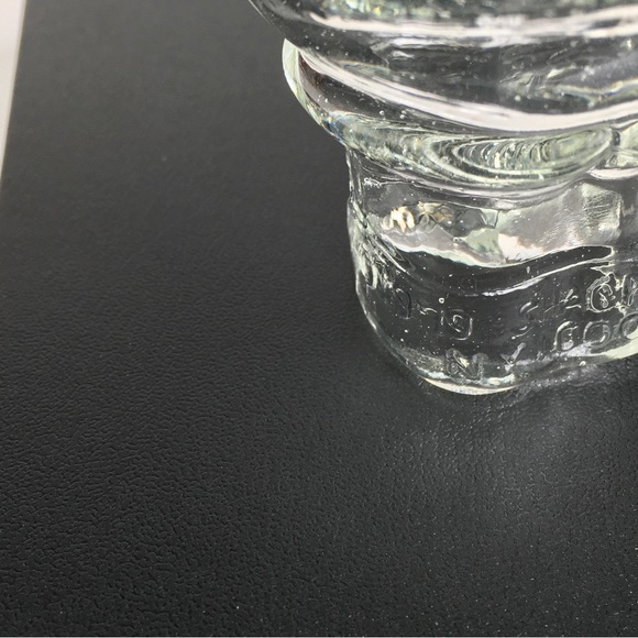 Vintage Shackman Glass Santa Claus Candy Container Clear - Picture 7 of 10